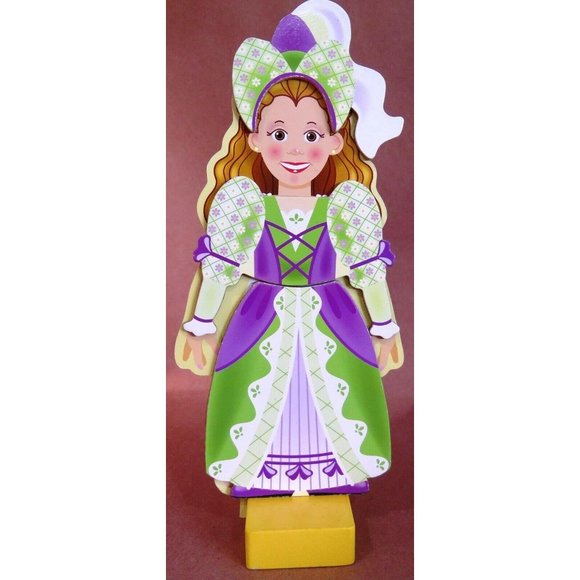 PRINCESS ELISE Melissa & Doug Magnetic Dress-Up Wooden Paper Doll 19 Pc Clothes - Picture 12 of 12